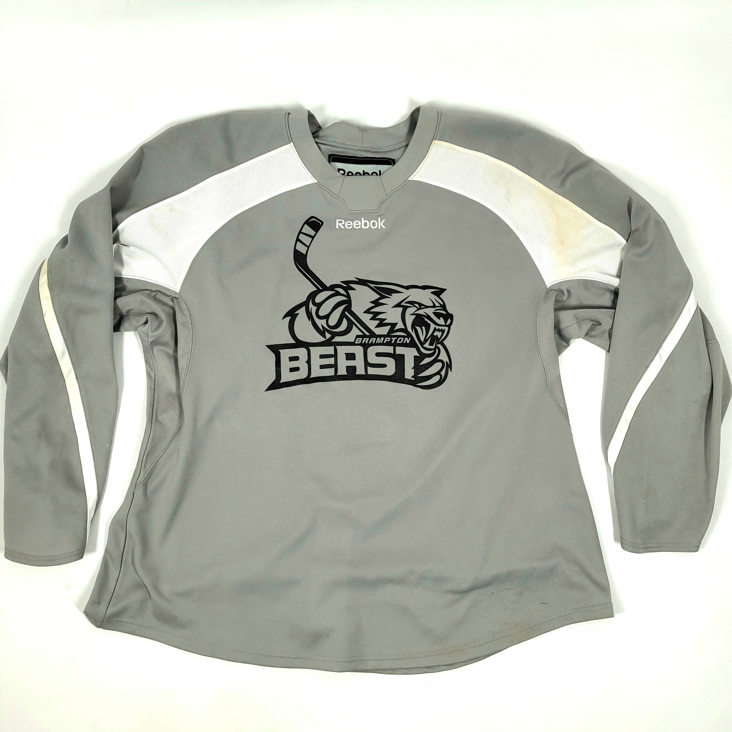 ECHL - Maillot d'entraînement Reebok d'occasion - Brampton Beast (gris)